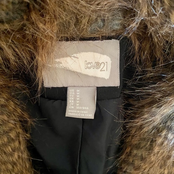 Forever 21 Faux Fur Collar Jacket - Picture 3 of 3